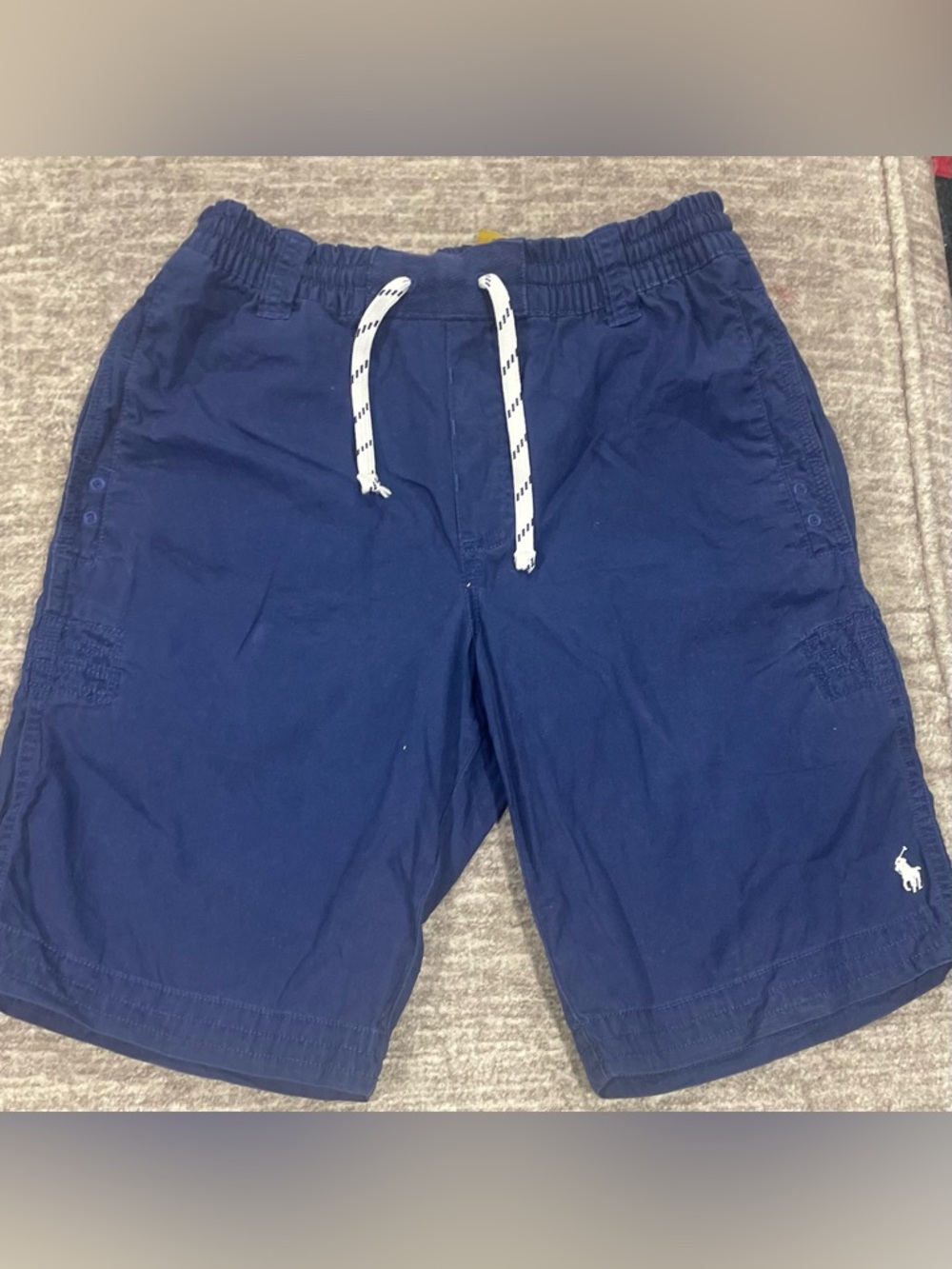 Ralph Lauren Navy Blue Drawstring Cargo Shorts